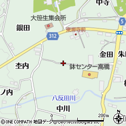福島県福島市大笹生竹ノ内前周辺の地図