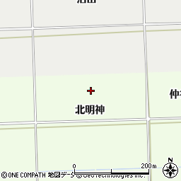 福島県相馬市百槻（北明神）周辺の地図