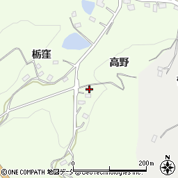 福島県伊達市保原町大柳高野9周辺の地図