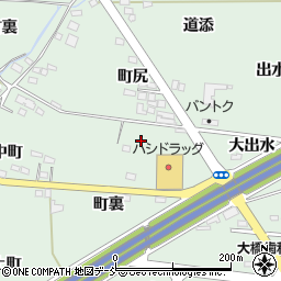 福島県福島市笹谷（出水頭）周辺の地図
