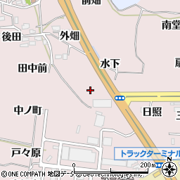 福島県福島市飯坂町平野南周辺の地図