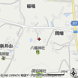 福島県伊達市保原町所沢新井山78-5周辺の地図