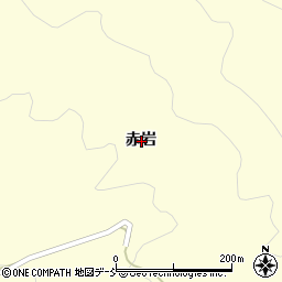 福島県伊達市霊山町大石赤岩周辺の地図