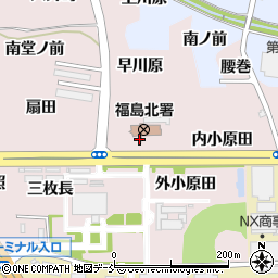 福島県福島市飯坂町平野（江合）周辺の地図