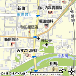 福島県相馬市中村新町231周辺の地図