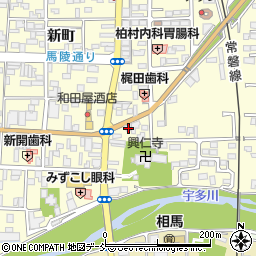 福島県相馬市中村新町245周辺の地図