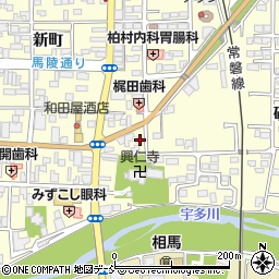福島県相馬市中村新町243周辺の地図