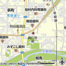 福島県相馬市中村新町229周辺の地図