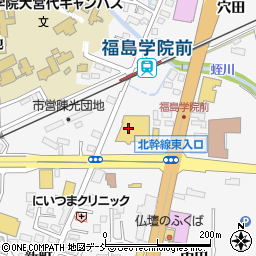 モスバーガー福島鎌田店周辺の地図