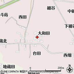 福島県福島市飯坂町平野大和田周辺の地図