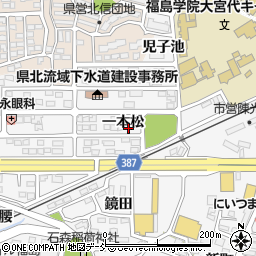 福島県福島市鎌田一本松53-4周辺の地図