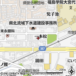 福島県福島市鎌田一本松53-2周辺の地図