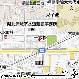 福島県福島市鎌田一本松53-3周辺の地図