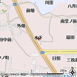 福島県福島市飯坂町平野水下周辺の地図