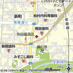 福島県相馬市中村新町241周辺の地図