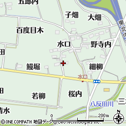 福島県福島市大笹生水口25周辺の地図