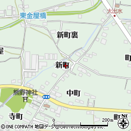 福島県福島市笹谷新町周辺の地図