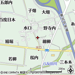 福島県福島市大笹生水口1周辺の地図