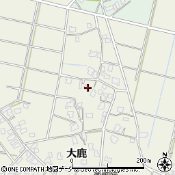 新潟県新潟市秋葉区大鹿418周辺の地図