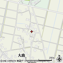 新潟県新潟市秋葉区大鹿423周辺の地図