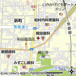 福島県相馬市中村新町182周辺の地図