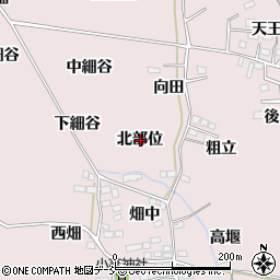 福島県福島市飯坂町平野北部位周辺の地図