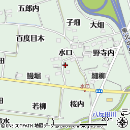 福島県福島市大笹生水口24周辺の地図