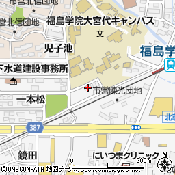 福島県福島市鎌田一本松76周辺の地図