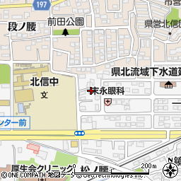 福島県福島市鎌田御仮家11-1周辺の地図