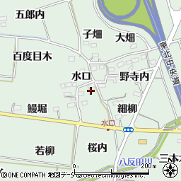 福島県福島市大笹生水口17周辺の地図