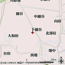 福島県福島市飯坂町平野（下細谷）周辺の地図