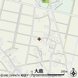 新潟県新潟市秋葉区大鹿416周辺の地図