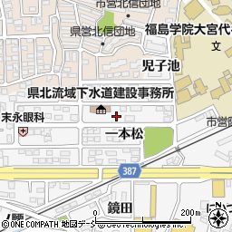 福島県福島市鎌田一本松47周辺の地図