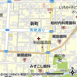 福島県相馬市中村新町193周辺の地図