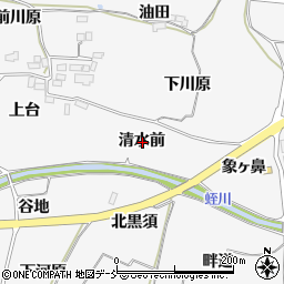 福島県福島市瀬上町清水前周辺の地図