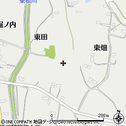 福島県伊達市保原町所沢東田周辺の地図