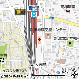 新潟薬科大学　新津駅東キャンパス周辺の地図