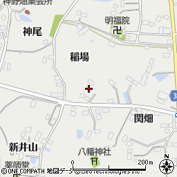 福島県伊達市保原町所沢稲場周辺の地図