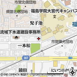 福島県福島市鎌田一本松50周辺の地図