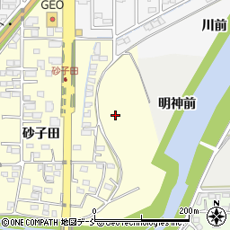 福島県相馬市中村砂子田周辺の地図