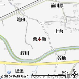 福島県福島市瀬上町栗木瀬周辺の地図