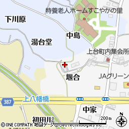 福島県福島市鎌田堰合30周辺の地図