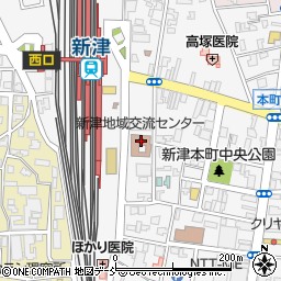 新潟市新津地域交流センター周辺の地図