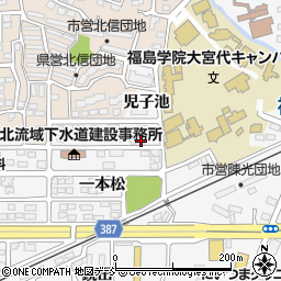 福島県福島市鎌田一本松35周辺の地図