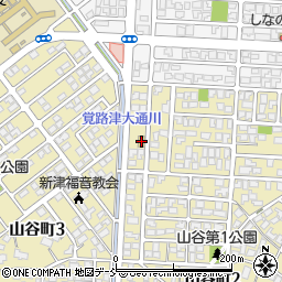 ファミリーマート新潟山谷町店周辺の地図