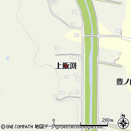 福島県伊達市霊山町中川上飯渕周辺の地図