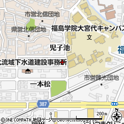 福島県福島市鎌田一本松36周辺の地図