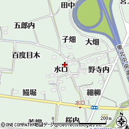 福島県福島市大笹生水口11周辺の地図