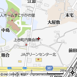 福島県福島市鎌田田ノ神周辺の地図