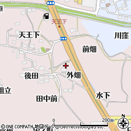 福島県福島市飯坂町平野外畑周辺の地図